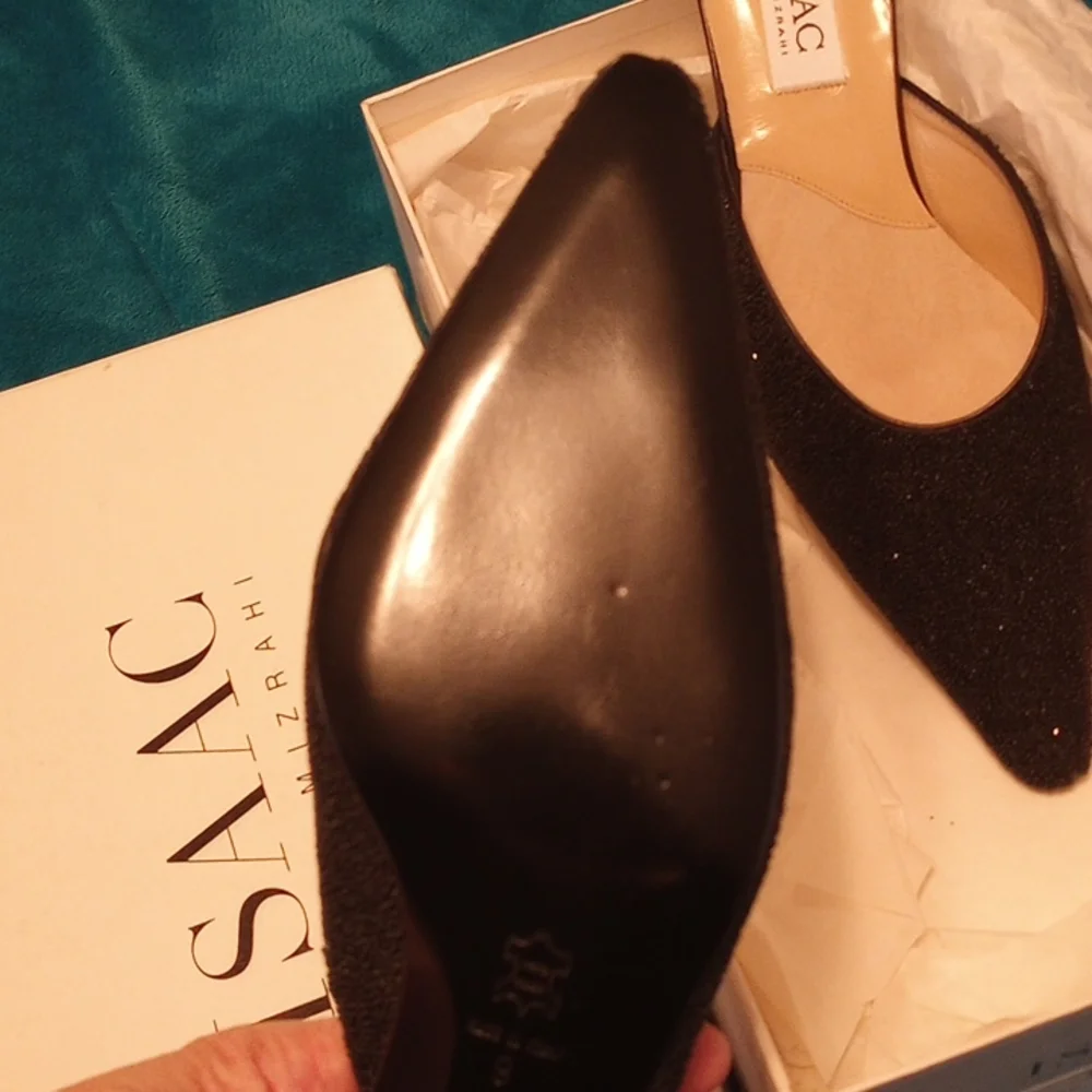 Isaac Mizrahi shoes, size 9 , beaded and leather Black - Picture 4 of 12